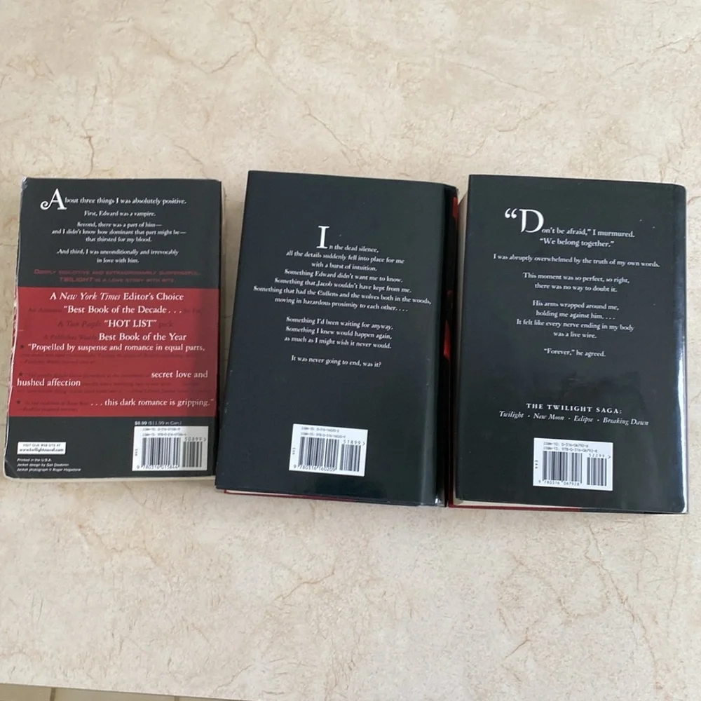 Twilight, Eclipse, Breaking Dawn - Set of 3 - Picture 5 of 13